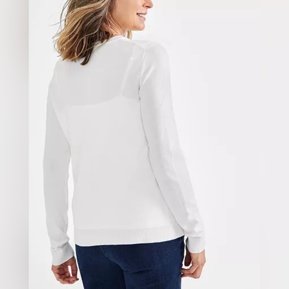 Style & Co Women’s PALE PINK Cardigan Crewneck NEW with Tags in Size Large - Picture 6 of 14